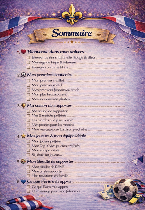 Précommande - Mon carnet du supporter